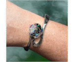 Silver Wave Snap Bracelet - Image 2