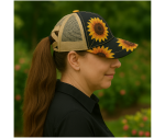 Sunflower Ponytail Hat - Image 3