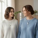 Silver Best Friends Two-Piece Interchangeable Heart Necklace Set - Image 2