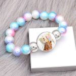 Kids Pastel Beaded Snap Bracelet - Image 2