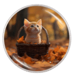 Pumpkin Basket Kitten Snap