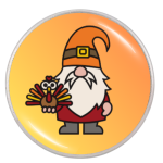 Thanksgiving Gnome with Turkey Friend Snap