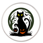 Black Cat Pumpkin Snap