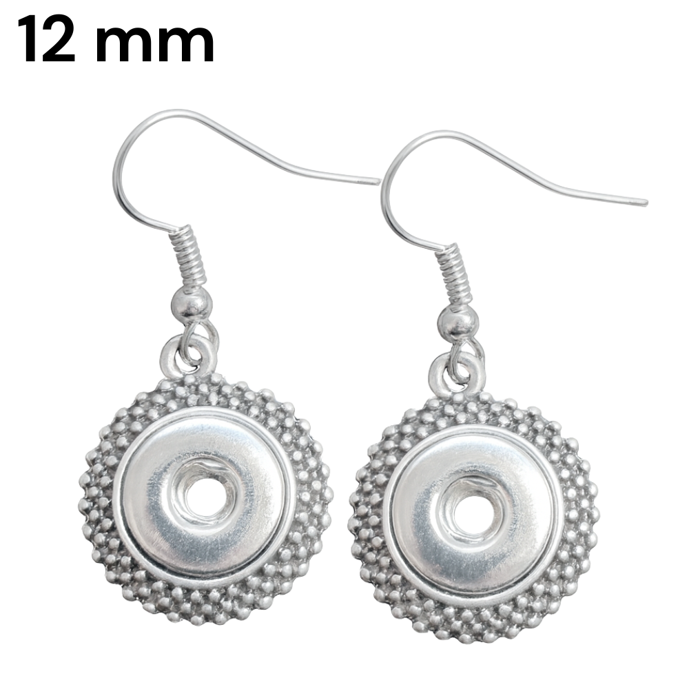 CS0261n2 Beaded Snap Earrings - 12mm - Image 1