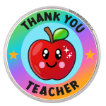 Thank You Teacher – Rainbow Apple