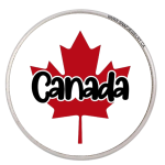 Canada Snap with Bold Maple Leaf