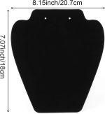 Black Velvet Necklace & Earring Display Stand