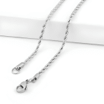 Stainless Steel Wheat Chain Necklace – 17"