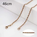 CLEARANCE - Rose Gold Rope Chain Necklace – 18"