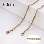 CLEARANCE - Rose Gold Rope Chain Necklace – 23"