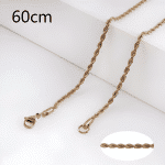 Rose Gold Wheat Chain Necklace – 23"
