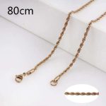 CLEARANCE - Rose Gold Rope Chain Necklace – 31"