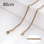 Rose Gold Wheat Chain Necklace – 31"