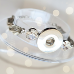 CLEARANCE - Silver Bracelet with Crystal Accents