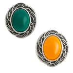 Vintage Oval Gemstone Snaps