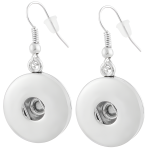 Silver Round Dangle Earrings