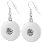 Silver Round Dangle Earrings