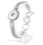 Elegant Silver Mesh Snap Bracelet