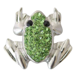 Green Frog Crystal Snap