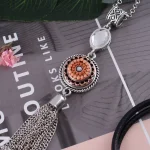 Terracotta Beaded Mandala Snap - Image 2