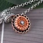 Terracotta Beaded Mandala Snap - Image 3