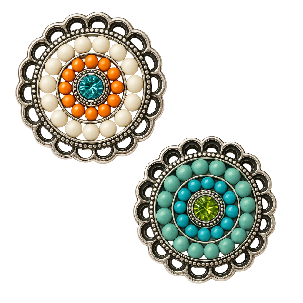 KB6397n Beaded Mandala Snaps - Image 1