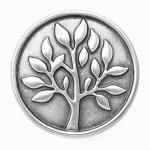 CLEARANCE - Antique Silver Tree Snap