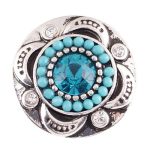 Turquoise Gem Medallion Snap