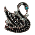 Black Crystal Swan Snap