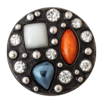 Multi-Stone Vintage Crystal Snap