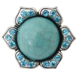 Aqua Stone Petal Snap
