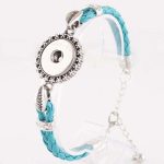 CLEARANCE - Turquoise Feather Snap Bracelet
