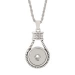 Rope Accent Teardrop Necklace