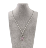 Rope Accent Teardrop Necklace - Image 2