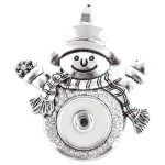 Smiling Snowman Holiday Necklace