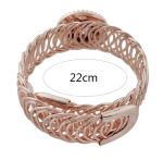 Rose Gold Thick Coil Snap Bracelet - Image 2