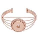 Rose Gold Multi-Wire Snap Cuff Bracelet