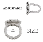 Silver Sun Snap Ring - Image 2