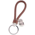 Braided Keychain - Brown