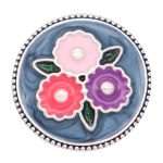 Trio Flower Snap with Pearl Centers