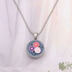 Trio Flower Snap with Pearl Centers - Image 2