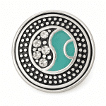 Turquoise Yin Yang Crystal Snap