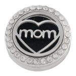 Crystal Heart “Mom” Aromatherapy Snap