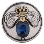 Vintage Bee Snap with Blue Gemstone