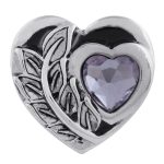Lavender Heart Snap