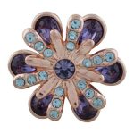 Blue & Purple Crystal Flower Snap