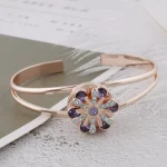 Blue & Purple Crystal Flower Snap - Image 2