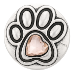 Paw Print Heart Snap