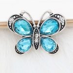 Blue Crystal Butterfly Snap - Image 3