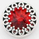 Red Crystal Filigree Snap
